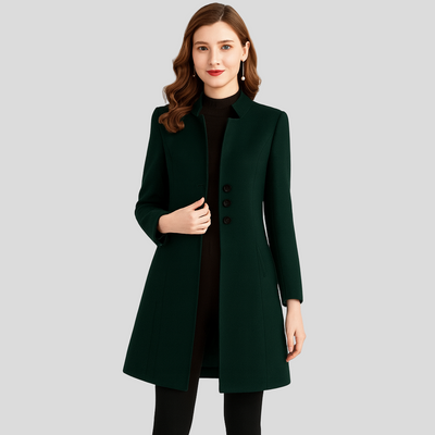 Isla | Eleganter Mantel mit Knopfleiste