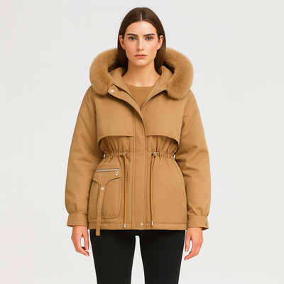 Éliane | Eleganter Winterparka aus Kunstfell