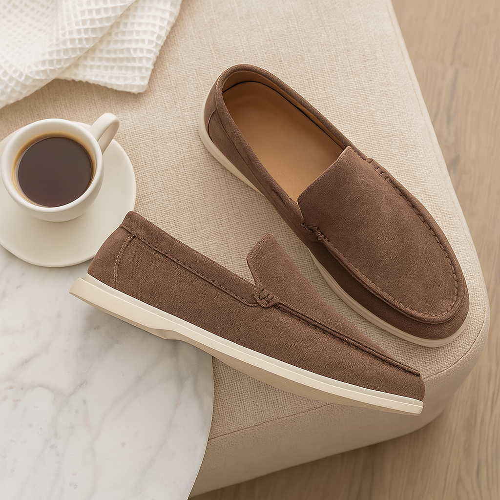 Bruno Classic Wildleder-Loafer – Handgefertigte Herren-Slipper