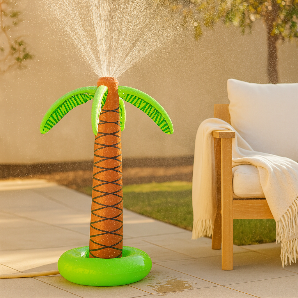Aufblasbarer Gartensprinkler – Wasserspielzeug im Baum-Stil