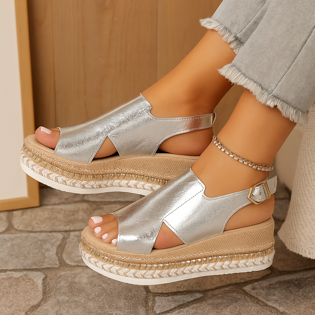 Lina Casual Wedge Schuhe – Bequeme und stilvolle Keil-Sandalen für Damen
