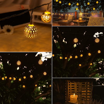 SunLuxe – Wetterfeste Solbetriebene Lichterketten für eine warme Außatmosphäre