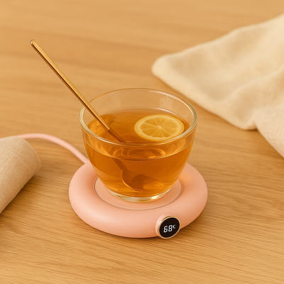 HeatWave – USB-Heißgetränkehalter mit LED-Display für perfekt temperierte Getränke