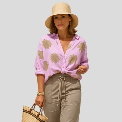 Isla Bohemian Chic Sommerbluse – Lange Ärmel Top