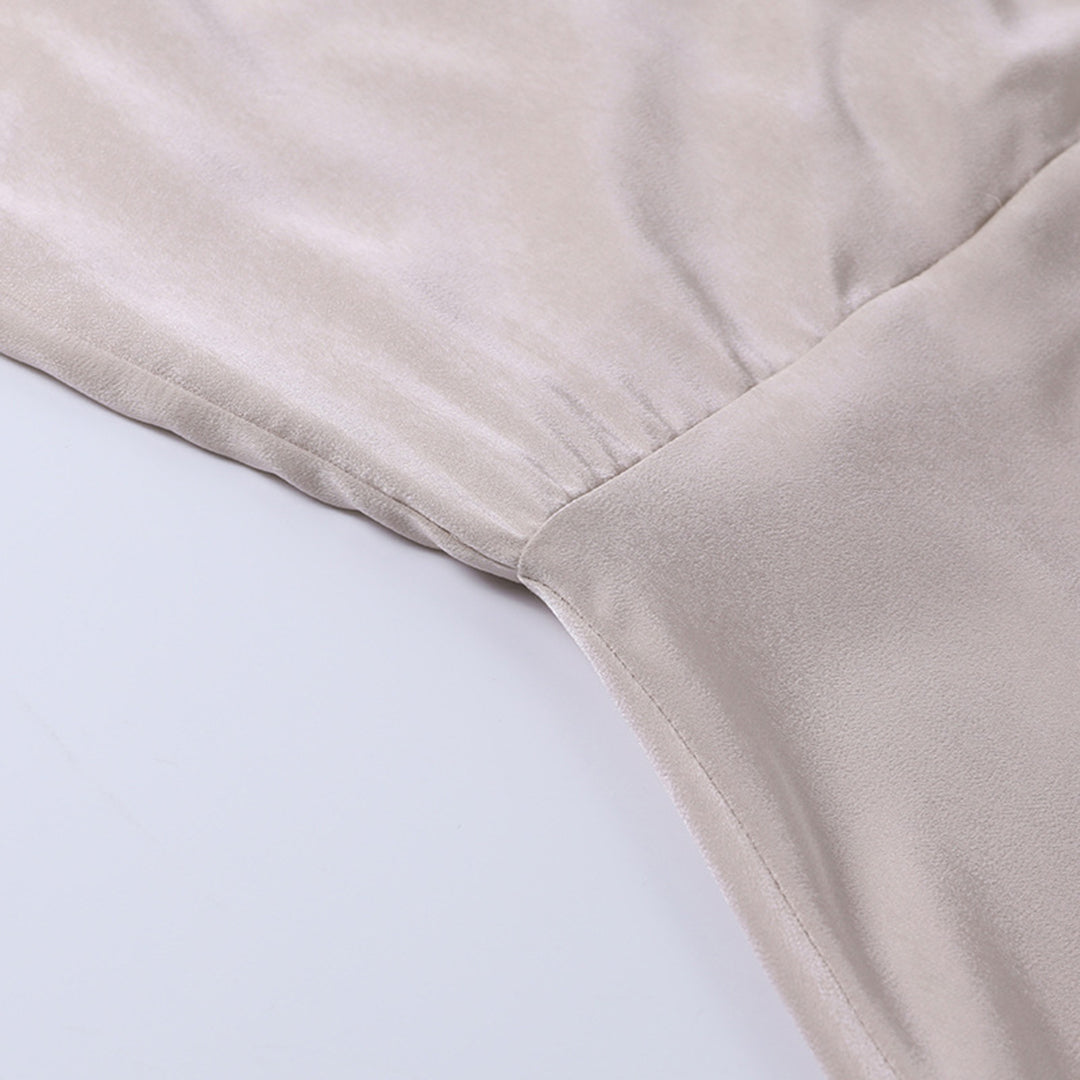 Midnight Cotton | Elegantes Midikleid Mit Hohem Schlitz