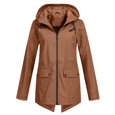Leichte Regenjacke mit Kapuze für Damen
