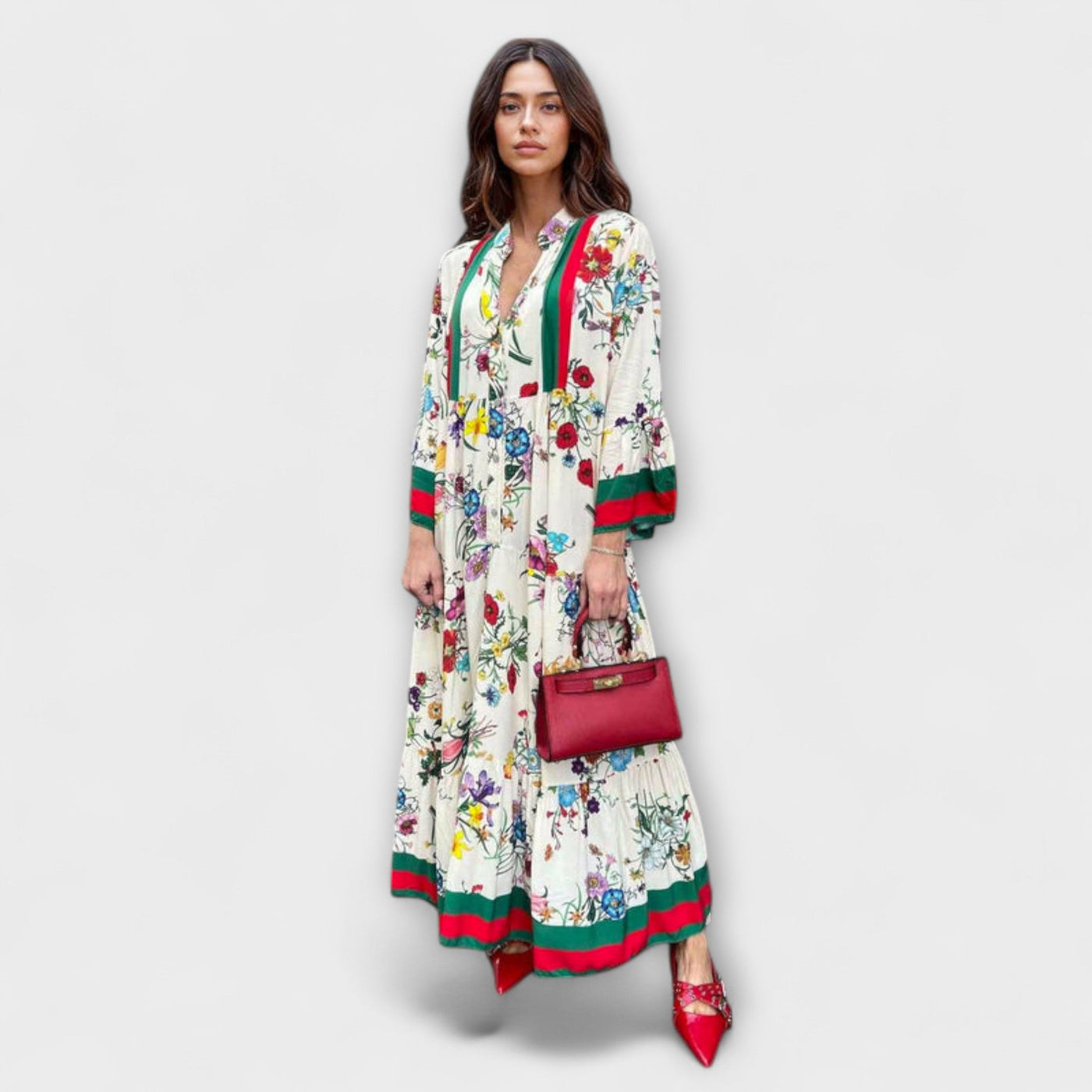 Oriana - Maxikleid mit Blumenmuster