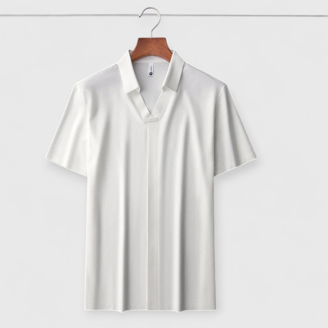 Cornelio | Poloshirt mit V-Ausschnitt