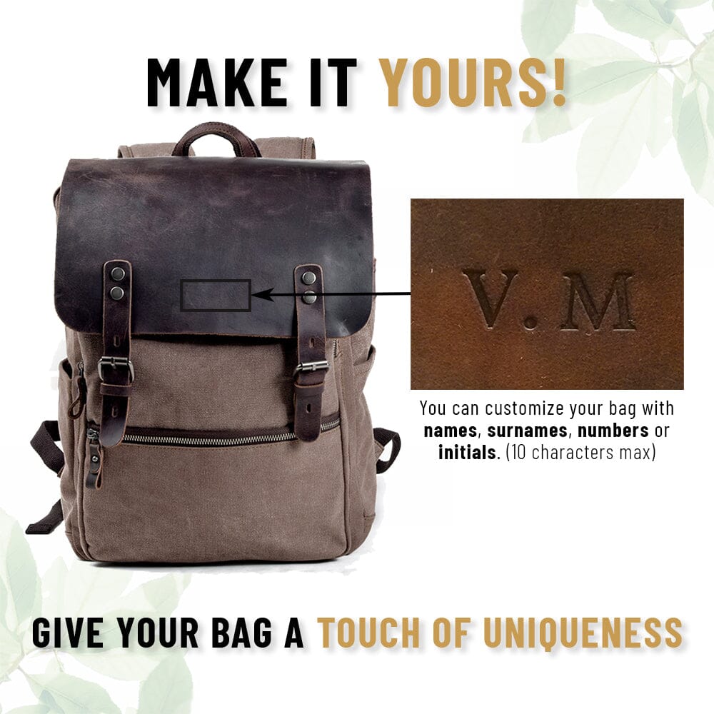 Cambridge | Robuste Baumwoll-Canvas-Rucksack für den täglichen Gebrauch