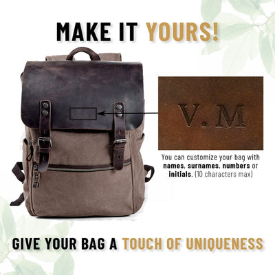 Cambridge | Robuste Baumwoll-Canvas-Rucksack für den täglichen Gebrauch