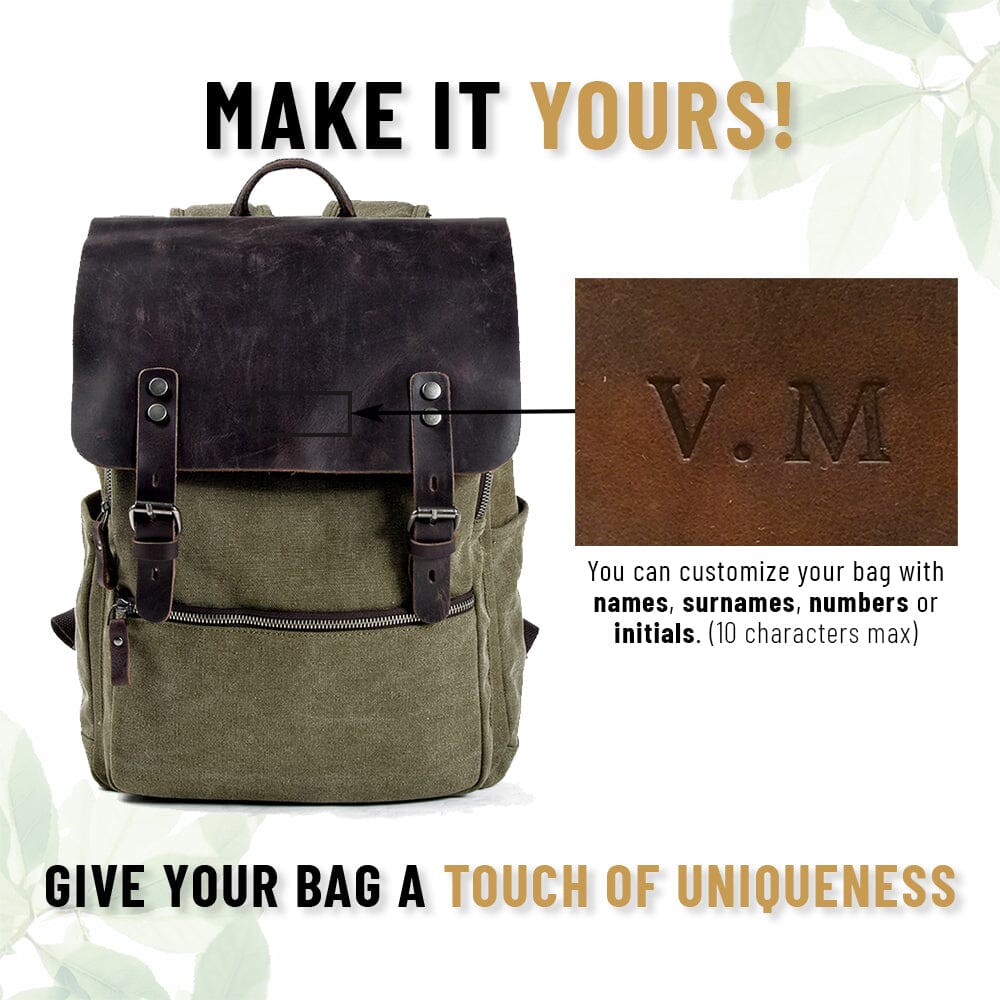 Cambridge | Robuste Baumwoll-Canvas-Rucksack für den täglichen Gebrauch