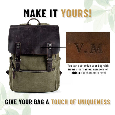 Cambridge | Robuste Baumwoll-Canvas-Rucksack für den täglichen Gebrauch