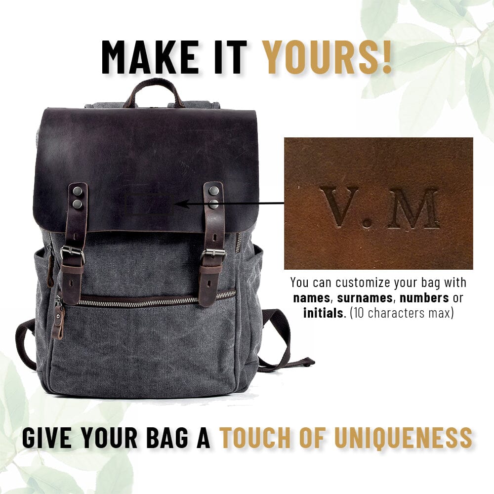 Cambridge | Robuste Baumwoll-Canvas-Rucksack für den täglichen Gebrauch