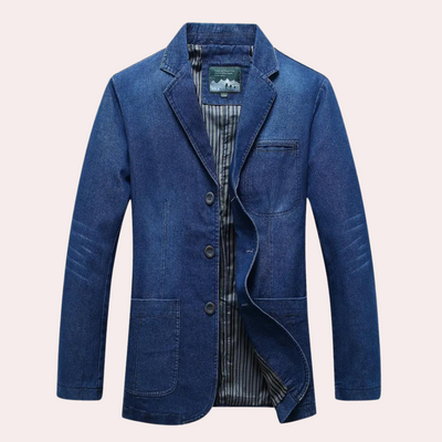 Logan | Zeitloser Denim-Blazer für stilvollen Komfort