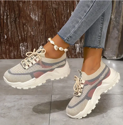 Damen Sneakers Atmungsaktiv Elastisch Komfortabel