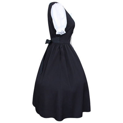 Damen Trachtenkleid Baumwollmix Traditionell Elegant