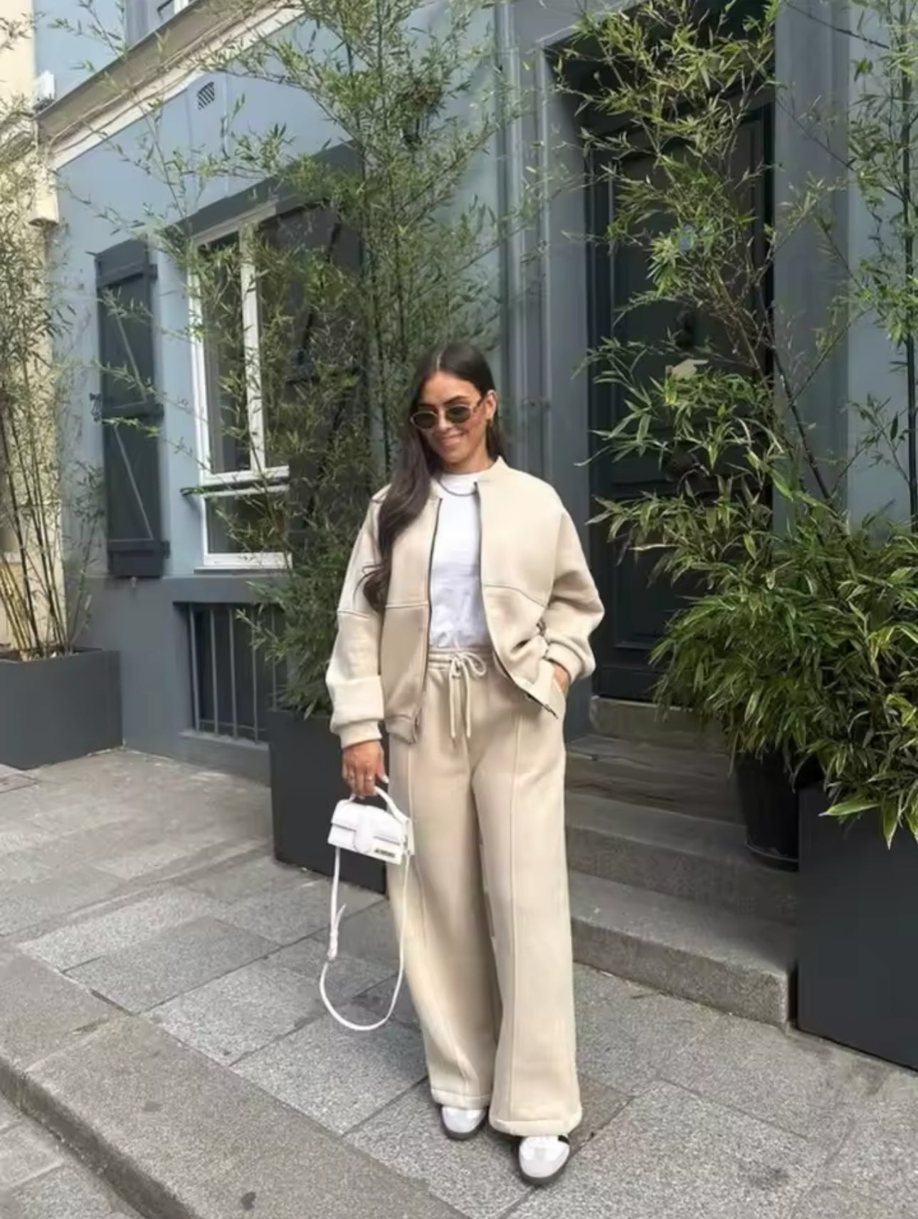 Damen Tracksuit Set Bequem Minimalistisch