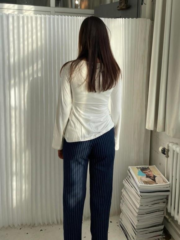 Damenbluse Viskose Knoten-Detail Elegant Festlich