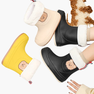 Damen Gummistiefel mit Bären-Design