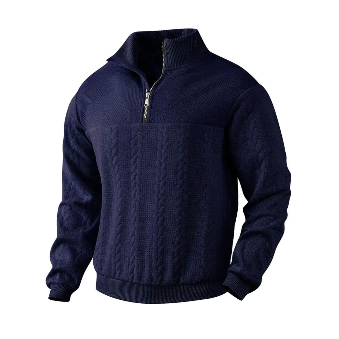 Damian - Bequemer Reißverschluss-Pullover