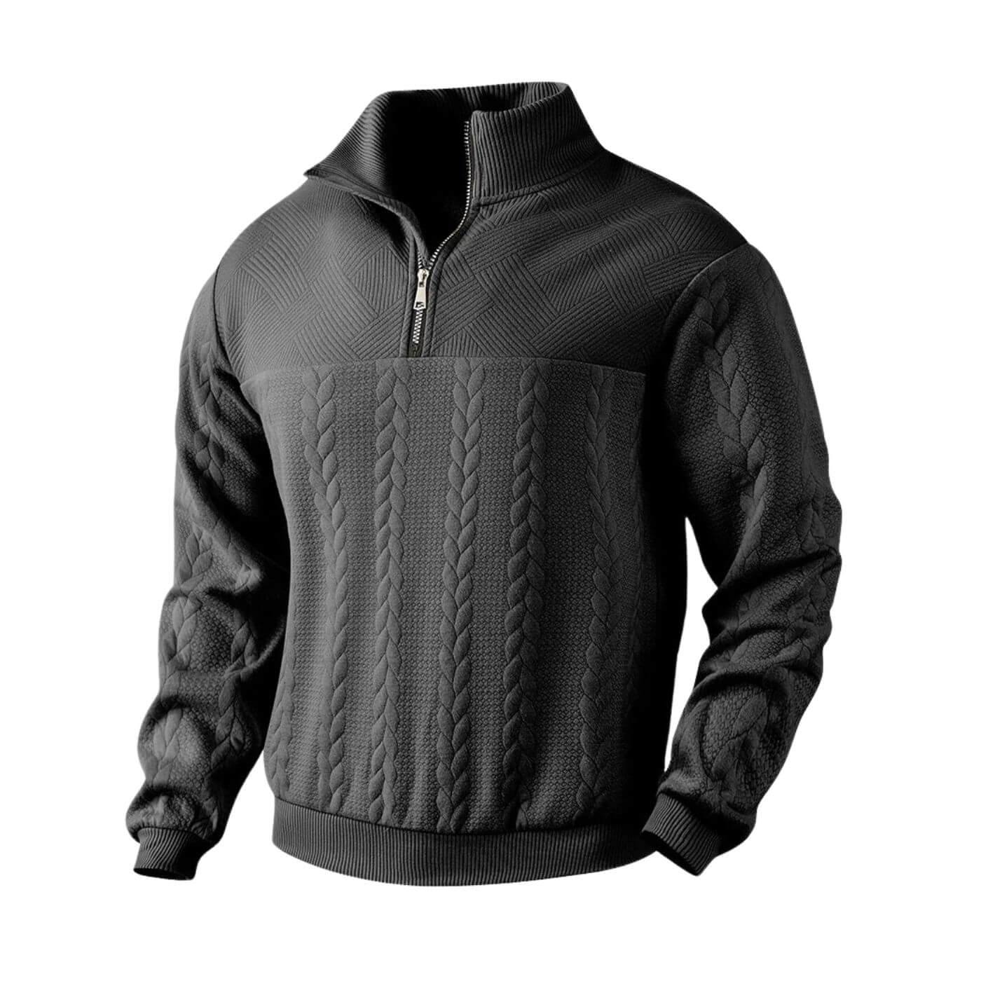Damian - Bequemer Reißverschluss-Pullover