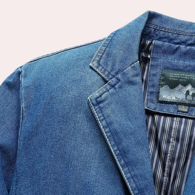Logan | Zeitloser Denim-Blazer für stilvollen Komfort