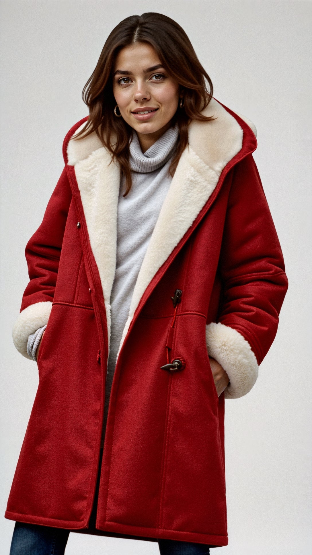 Irmelin | Modische, warme Jacke mit Kapuze