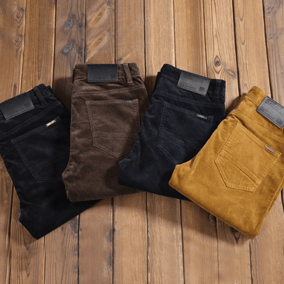 Bequeme Hosen für Herren - Elastische Corduroy Hose