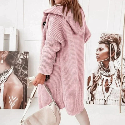 Elegante Strickjacke mit Kapuze für stilvolle Looks