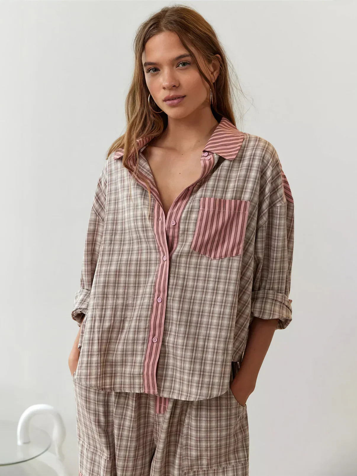 Eleganter Damen Pyjama Lang für Entspannte Nächte