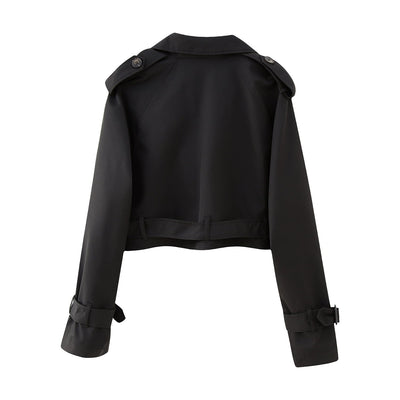 Stephanie | Eleganter Kurzer Trenchcoat