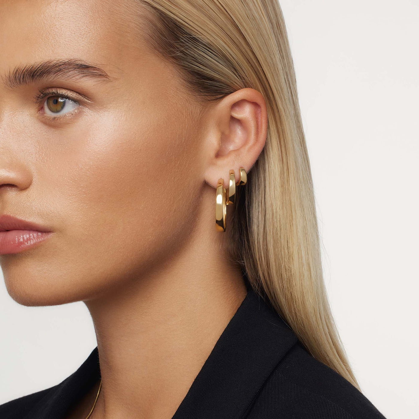 Gia Bold Gold Hoop Earrings