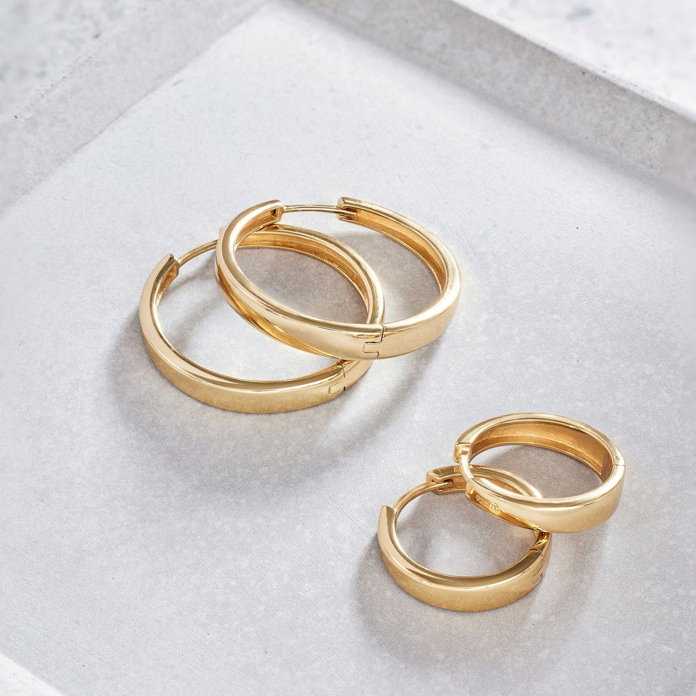 Gia Bold Gold Hoop Earrings