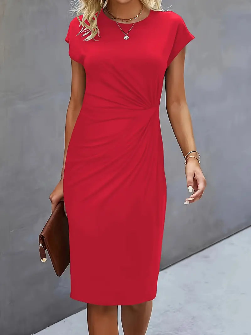 Adeline™ – Elegantes, einfarbiges Kleid