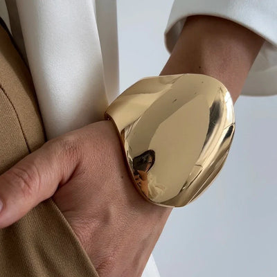 Exklusives Damen Armreif Set Breit Gold