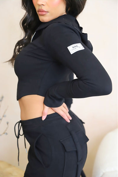 Hannah | Bequemer Cargo-Trainingsanzug für unterwegs