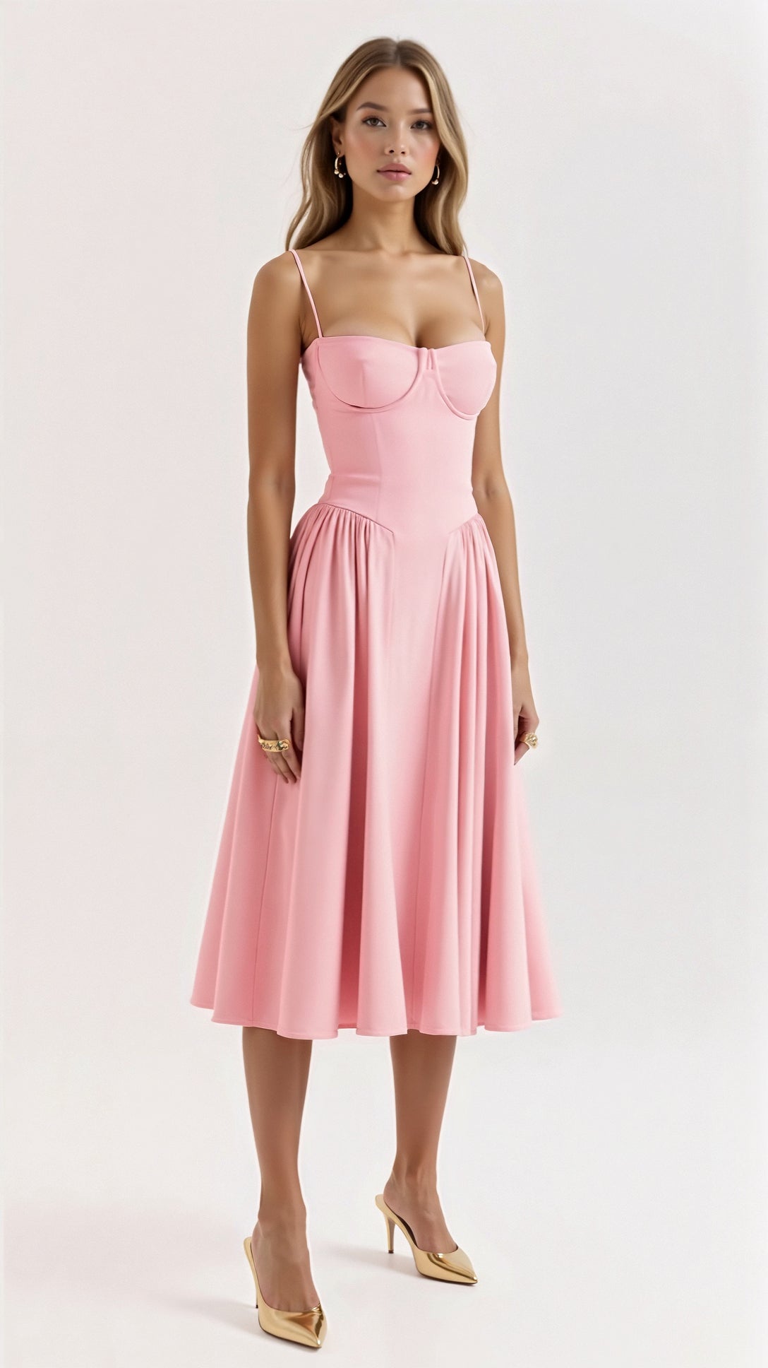 Odette Korsett-Midikleid