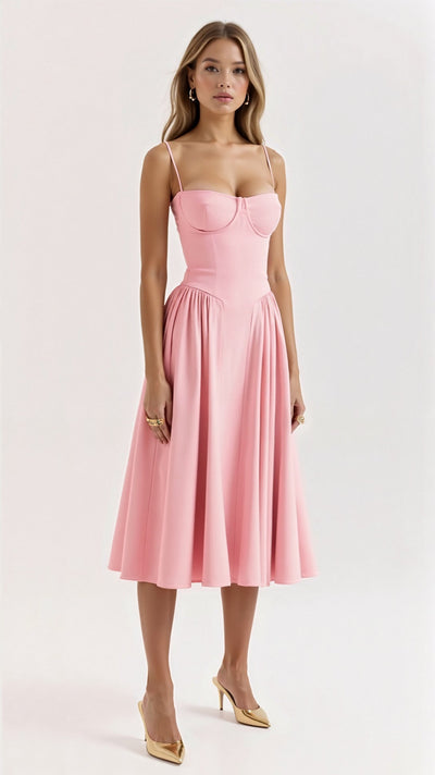 Odette Korsett-Midikleid