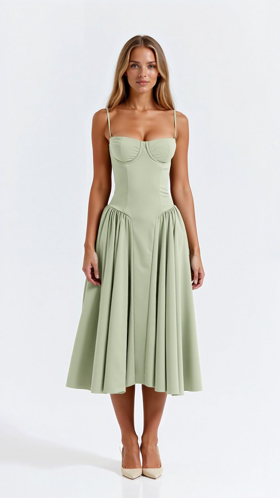 Odette Korsett-Midikleid