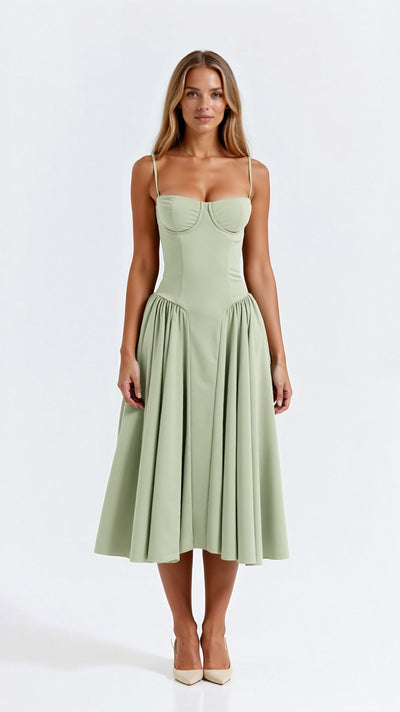 Odette Korsett-Midikleid