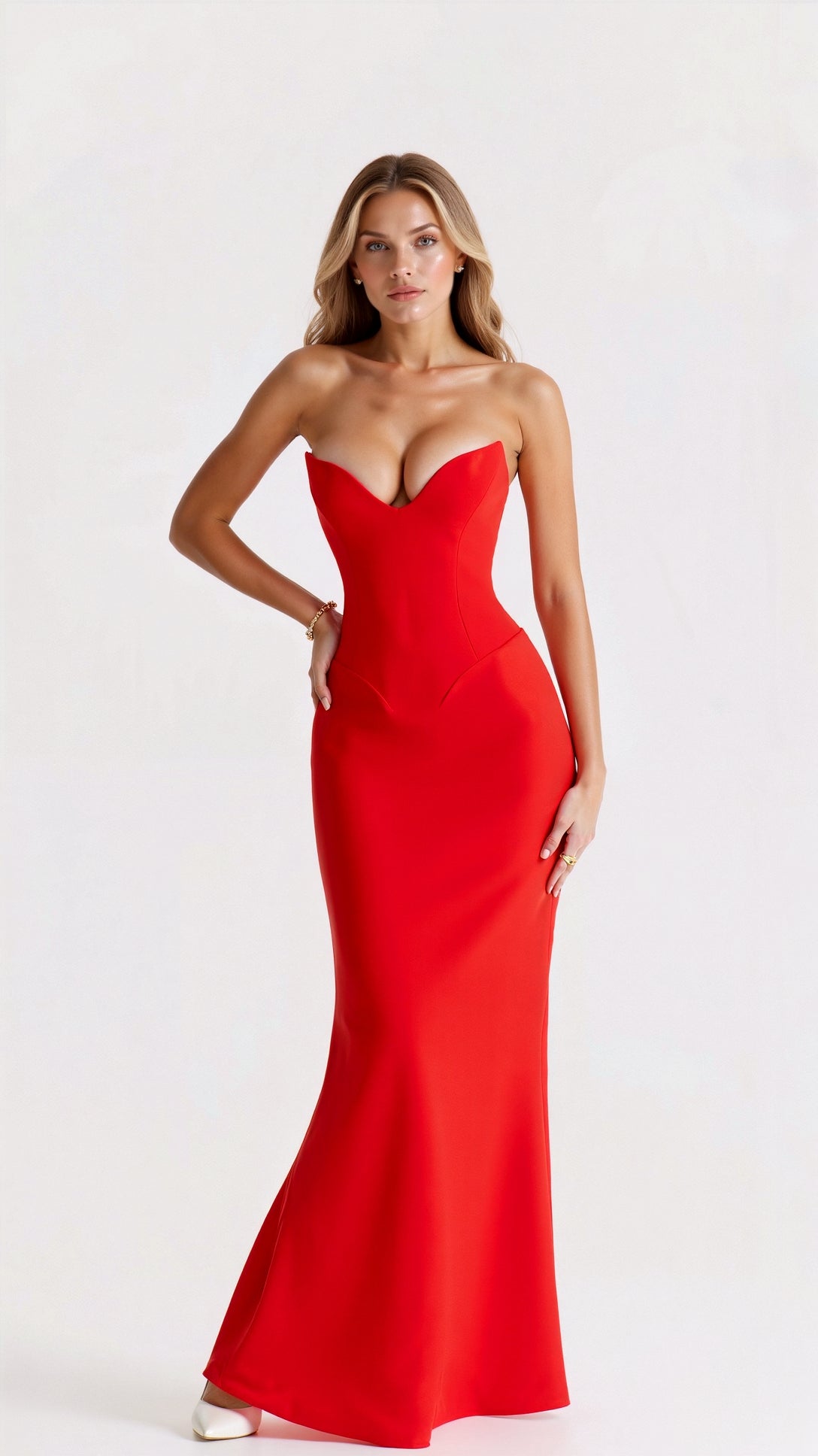 Trägerloses Maxikleid Melisande