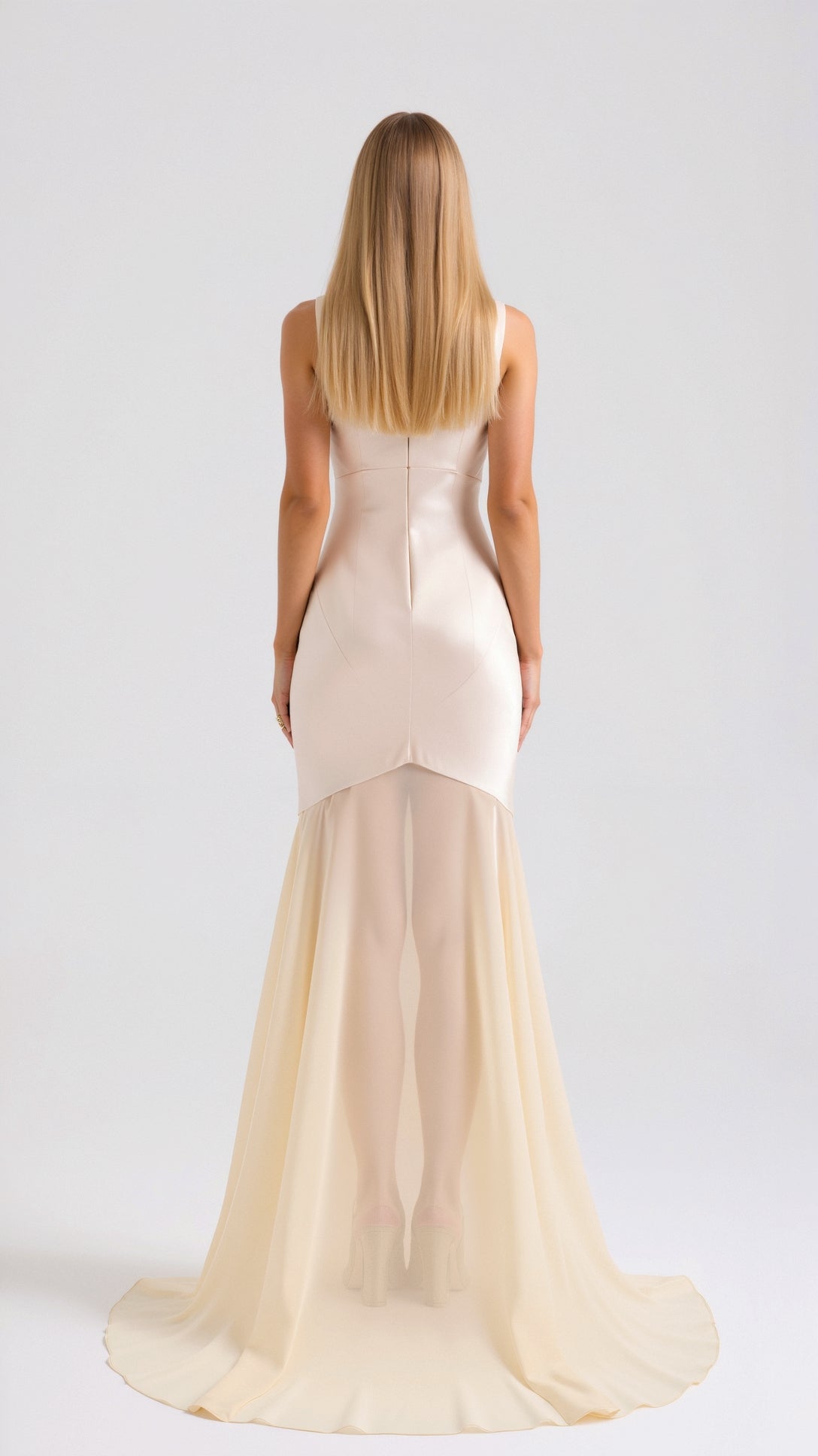 Ursula Chiffon-Maxikleid