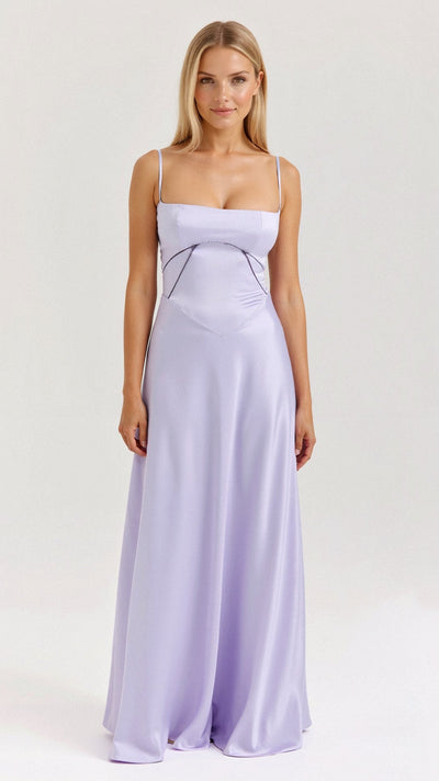 Leontine Maxikleid mit Schnürung