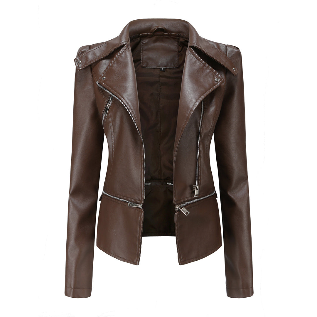 Jessika | Moderne Figurbetonte Bikerjacke