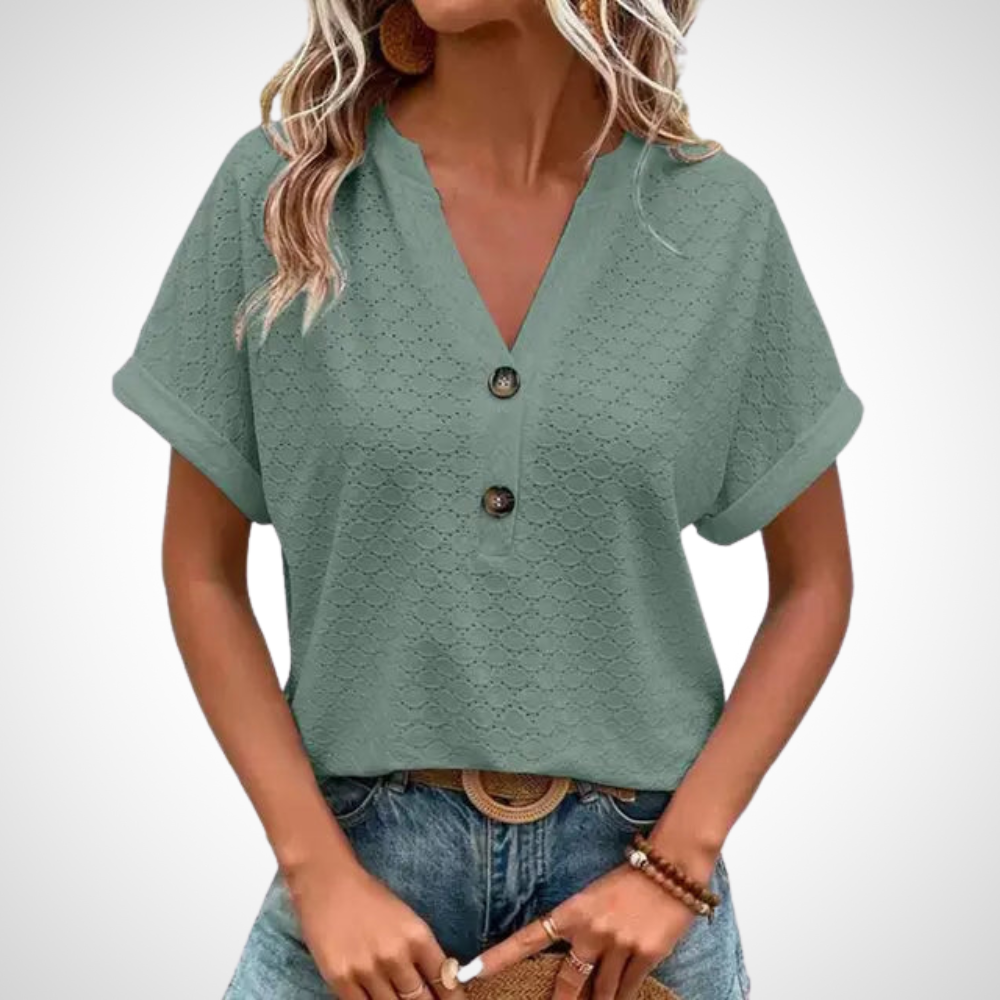 Jennifer Lässig Bluse mit V-Ausschnitt