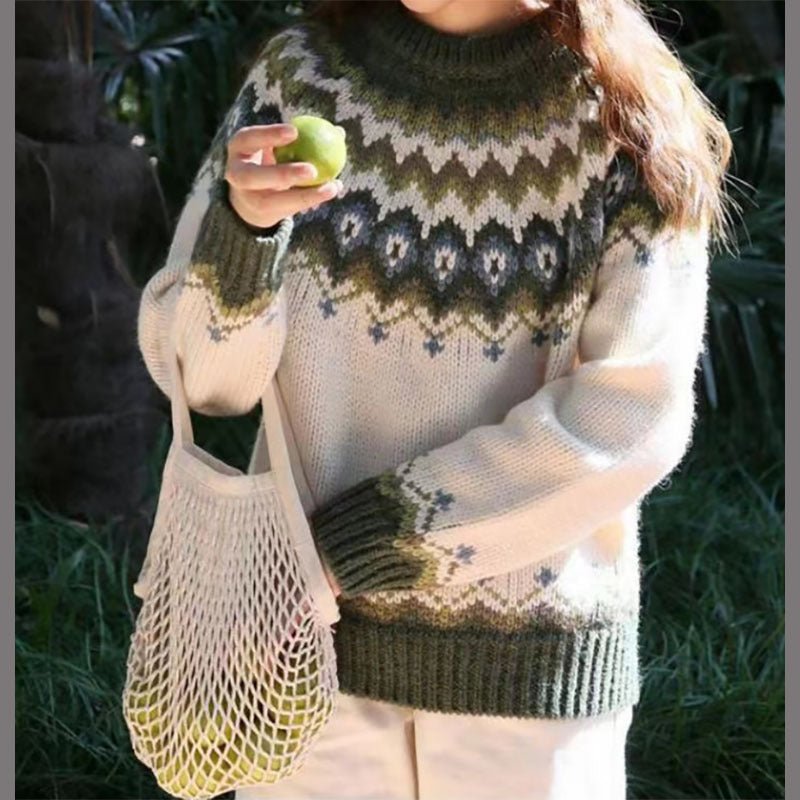Gemütlicher Fair-Isle Pullover für Wintertage