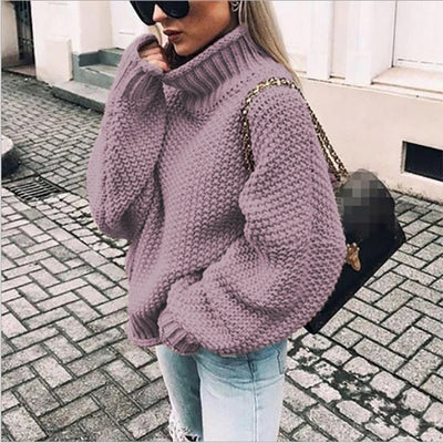 Gemütlicher Rollkragenpullover im Oversize-Stil