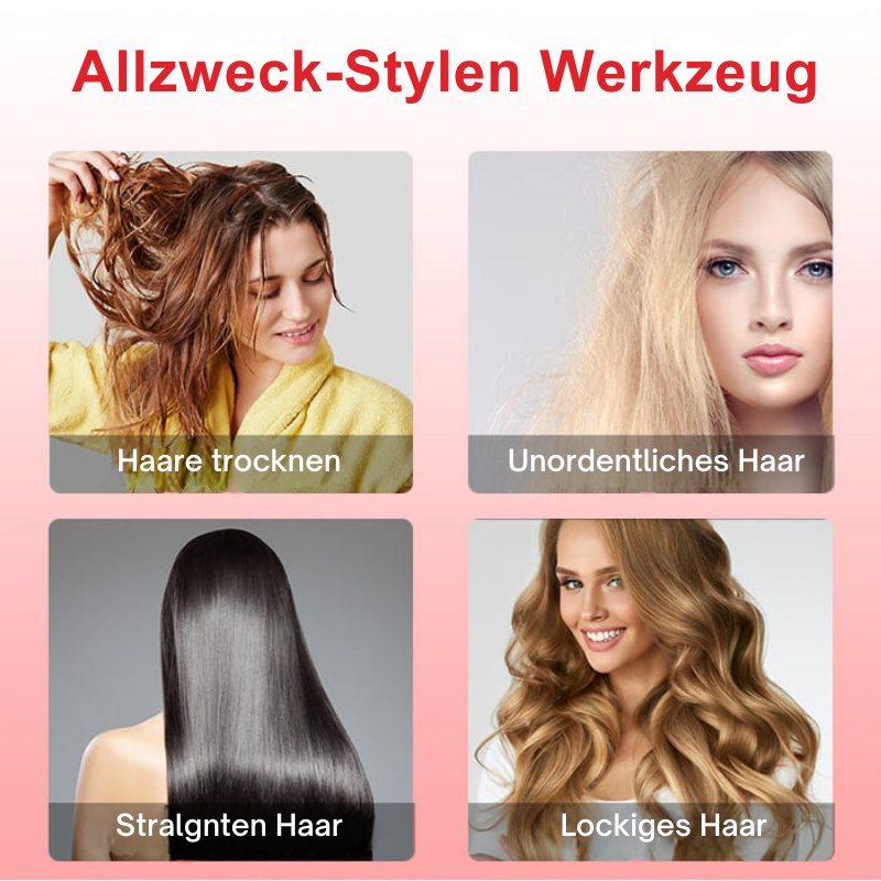 CurlFlow – 2-in-1-Heißluft Styler und Rotierender Haartrockner