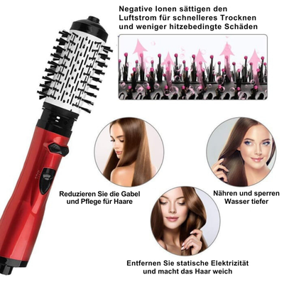 CurlFlow – 2-in-1-Heißluft Styler und Rotierender Haartrockner