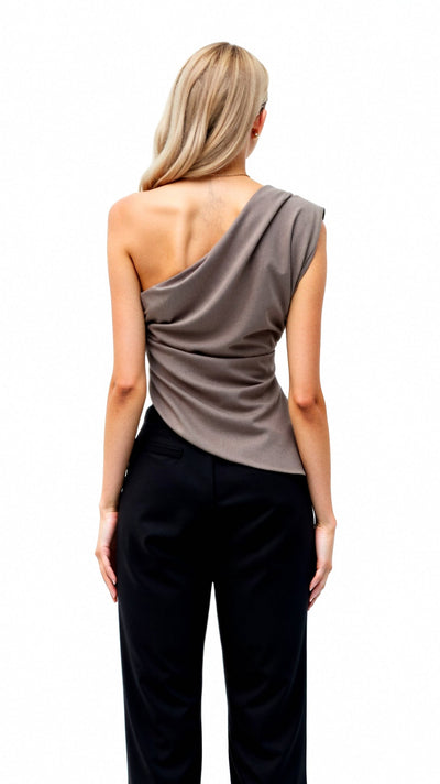 Ärmelloses One-Shoulder-Top Selene